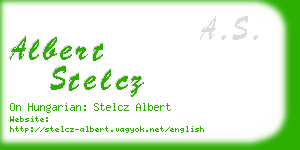 albert stelcz business card